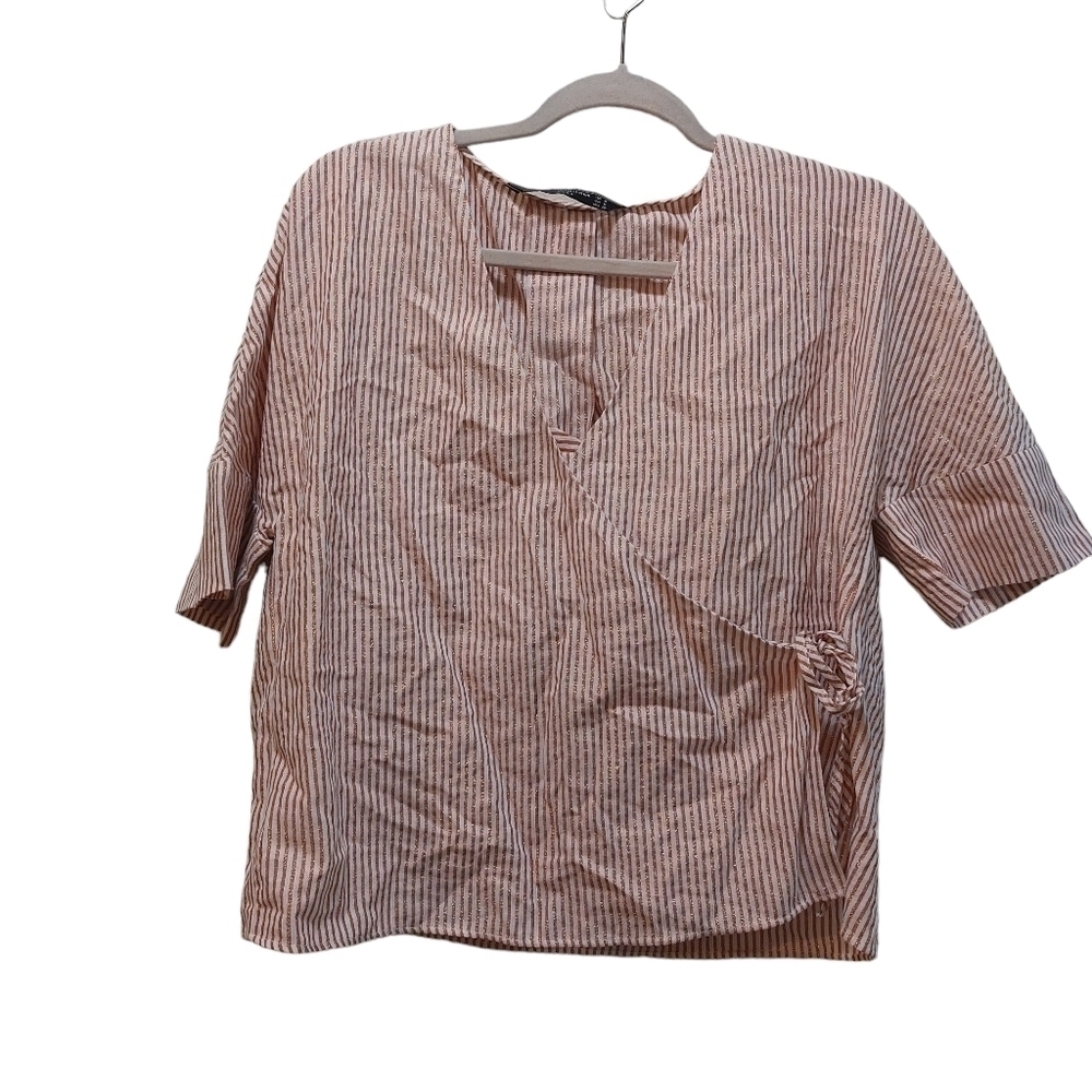 Zara Wrap Around Short Sleeve Top with Matching Camisole